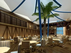 restaurante casa de ch&aacute; caf&eacute; bebidas clube 180 Modelo 3D