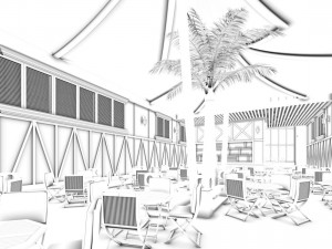 restaurant teahouse cafe drinks clubhouse 180 3D Модель