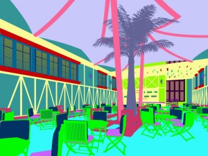 restaurant teahouse cafe drinks clubhouse 180 3D Модель