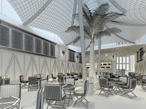 restaurant teahouse cafe drinks clubhouse 180 3D Модель