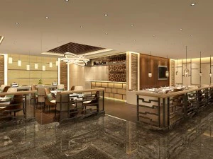 restaurante casa de chá café bebidas clube 183 Modelo 3D