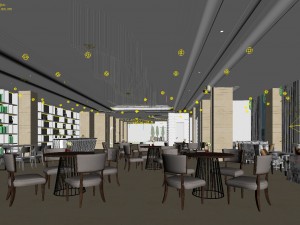 restaurant teahouse cafe drinks clubhouse 184 3D Модель