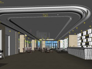 restaurant teahouse cafe drinks clubhouse 184 3D Модель