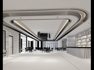 restaurant teahouse cafe drinks clubhouse 184 3D Модель