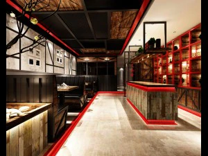 restaurante casa de chá café bebidas clube 185 Modelo 3D