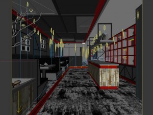 restaurant teahouse cafe drinks clubhouse 185 Modelo 3D