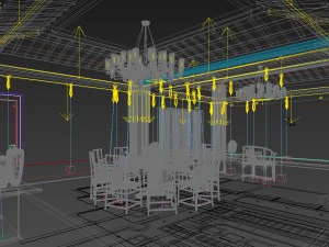 restaurante casa de ch&aacute; caf&eacute; bebidas clube 188 Modelo 3D