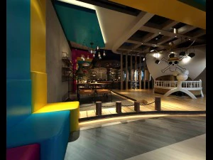 餐厅 茶馆 咖啡厅 饮品 会所 190 3D 模型