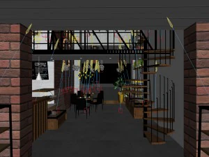 restaurant teahouse cafe drinks clubhouse 191 3D Model