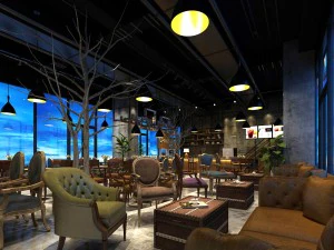 레스토랑 찻집 카페 음료수 클럽하우스 192 3D 모델