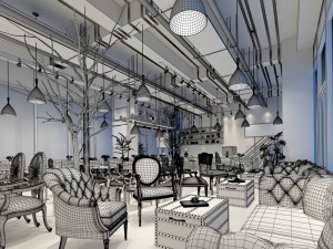 restaurant teahouse cafe drinks clubhouse 192 3D Model