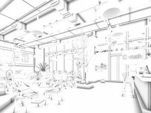 restaurant teahouse cafe drinks clubhouse 192 3D Model