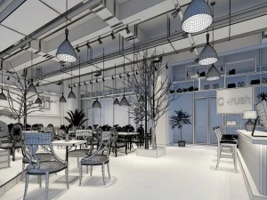 restaurant teahouse cafe drinks clubhouse 192 3D Model