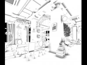 餐厅 茶馆 咖啡厅 饮品 会所 193 3D 模型