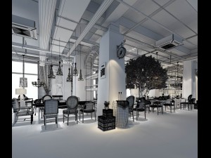 restaurant teahouse cafe drinks clubhouse 193 Modelo 3D