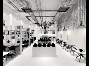 restaurant teahouse cafe drinks clubhouse 194 Model 3D