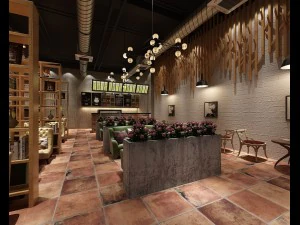 restaurant teahouse cafe drinks clubhouse 194 3D Model