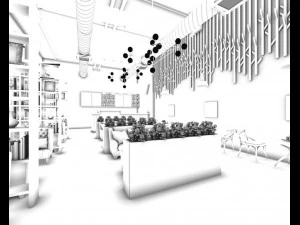 restaurant teahouse cafe drinks clubhouse 194 3D Model