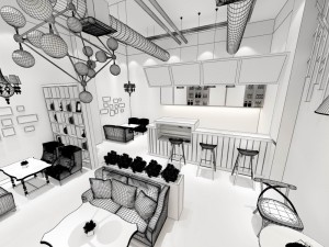 restaurant teahouse cafe drinks clubhouse 194 Model 3D
