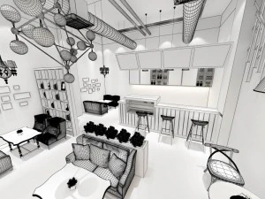 restaurant teahouse cafe drinks clubhouse 194 3D Model