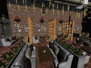 restaurant teahouse cafe drinks clubhouse 194 Model 3D