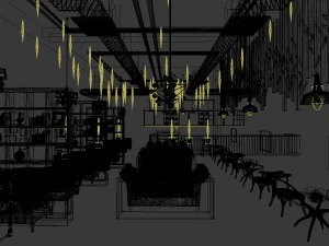 restaurant teahouse cafe drinks clubhouse 194 3D Model