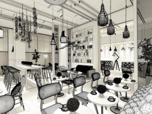 restaurant teahouse cafe drinks clubhouse 197 Model 3D