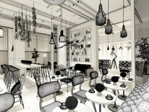 restaurant teahouse cafe drinks clubhouse 197 3D Model