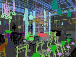 restaurant teahouse cafe drinks clubhouse 197 Model 3D