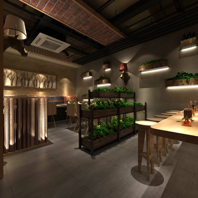 restaurant teahouse cafe drinks clubhouse 198 Modèle 3D .c4d .max .obj .3ds .fbx .stl .blend 
