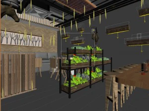 restaurant teahouse cafe drinks clubhouse 198 3D Model