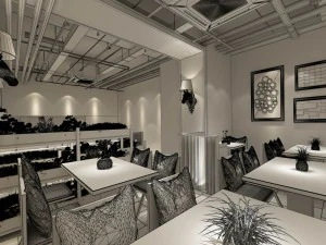 restaurant teahouse cafe drinks clubhouse 198 3D Model