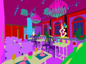 restaurante casa de t&eacute; cafeter&iacute;a bebidas casa club 199 Modelo 3D