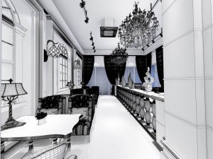 restaurant teahouse cafe drinks clubhouse 199 3D Модель