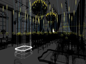 restaurante casa de t&eacute; cafeter&iacute;a bebidas casa club 199 Modelo 3D