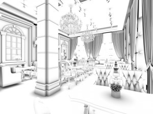 restaurant teahouse cafe drinks clubhouse 199 3D Модель