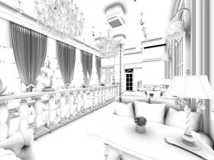 restaurante casa de t&eacute; cafeter&iacute;a bebidas casa club 199 Modelo 3D