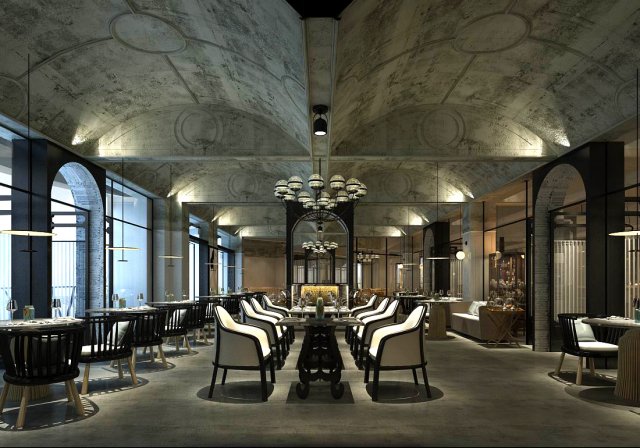 restaurant teahouse cafe drinks clubhouse 203 3D Модель .c4d .max .obj .3ds .fbx .stl .blend 