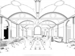 restaurant teahouse cafe drinks clubhouse 203 3D Модель