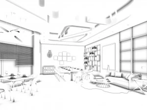 restaurant teahouse cafe drinks clubhouse 204 3D Model