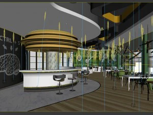 restaurant teahouse cafe drinks clubhouse 204 3D Model