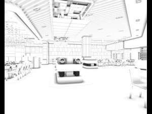 restaurant teahouse cafe drinks clubhouse 205 Modèle 3D