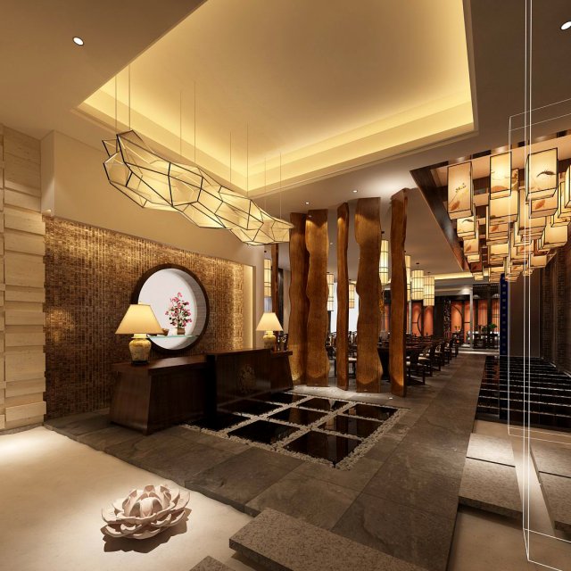 restaurant teahouse cafe drinks clubhouse 206 3D Модель .c4d .max .obj .3ds .fbx .stl .blend 