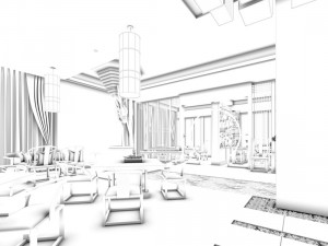 restaurant teahouse cafe drinks clubhouse 206 3D Модель