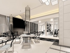 restaurant teahouse cafe drinks clubhouse 206 3D Модель