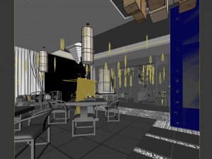 restaurant teahouse cafe drinks clubhouse 206 3D Модель