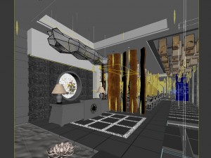 restaurant teahouse cafe drinks clubhouse 206 3D Модель