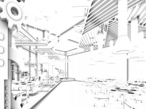 restaurant teahouse cafe drinks clubhouse 209 Modelo 3D