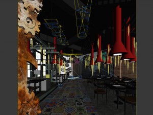 restaurant teahouse cafe drinks clubhouse 209 Modelo 3D