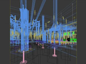 restaurante casa de ch&aacute; caf&eacute; bebidas clube 209 Modelo 3D